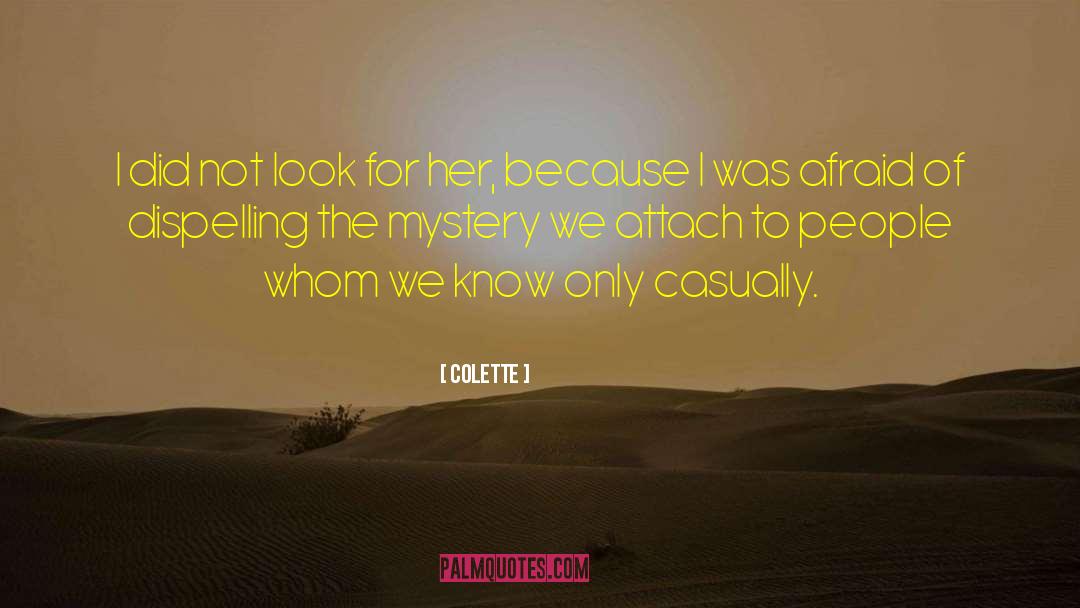 Colette Quotes: I did not look for