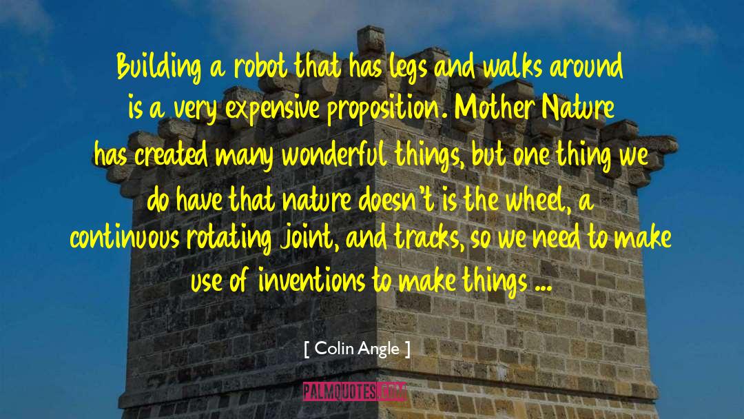 Colin Angle Quotes: Building a robot that has