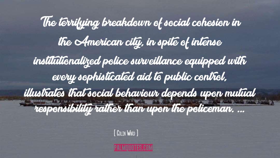 Colin Ward Quotes: The terrifying breakdown of social