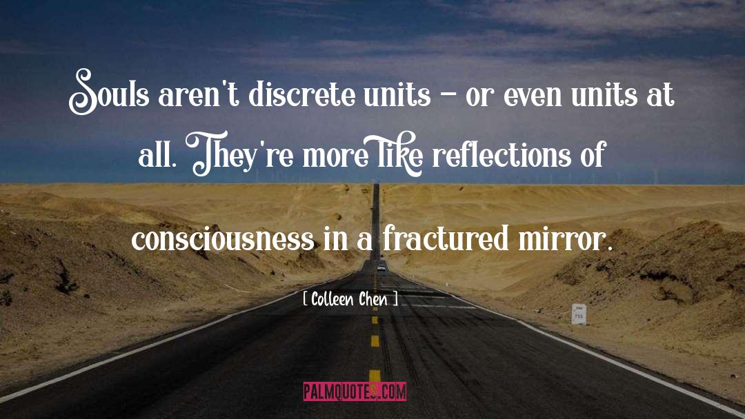 Colleen Chen Quotes: Souls aren't discrete units -