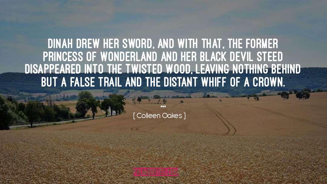 Colleen Oakes Quotes: Dinah drew her sword, and