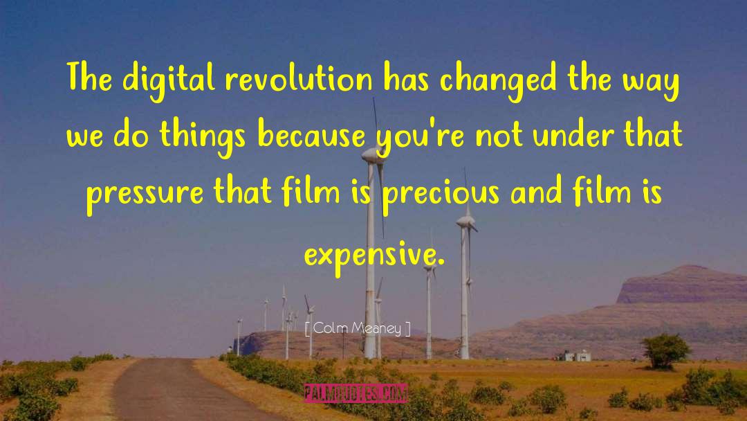 Colm Meaney Quotes: The digital revolution has changed