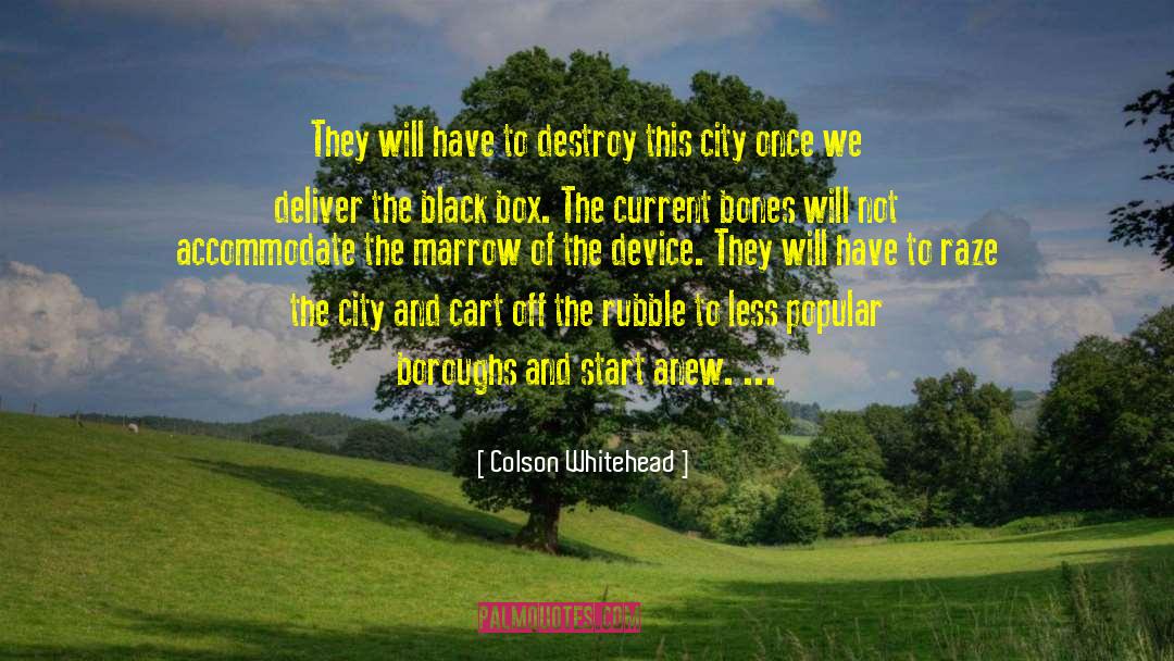 Colson Whitehead Quotes: They will have to destroy