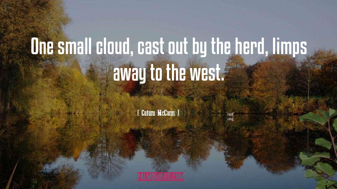 Colum McCann Quotes: One small cloud, cast out