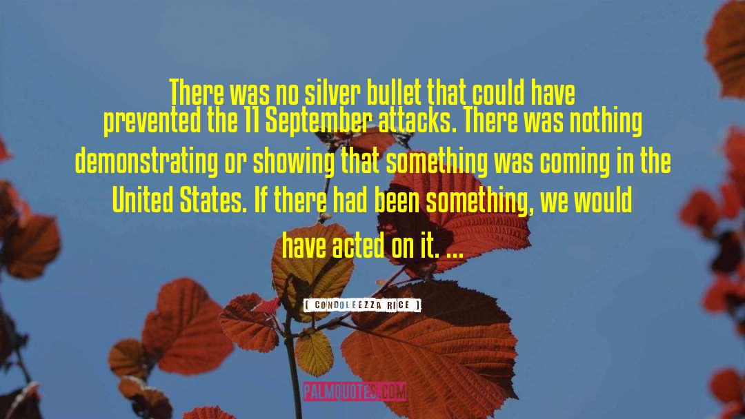 Condoleezza Rice Quotes: There was no silver bullet