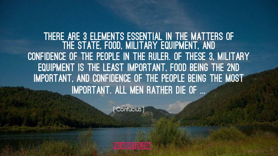 Confucius Quotes: There are 3 elements essential