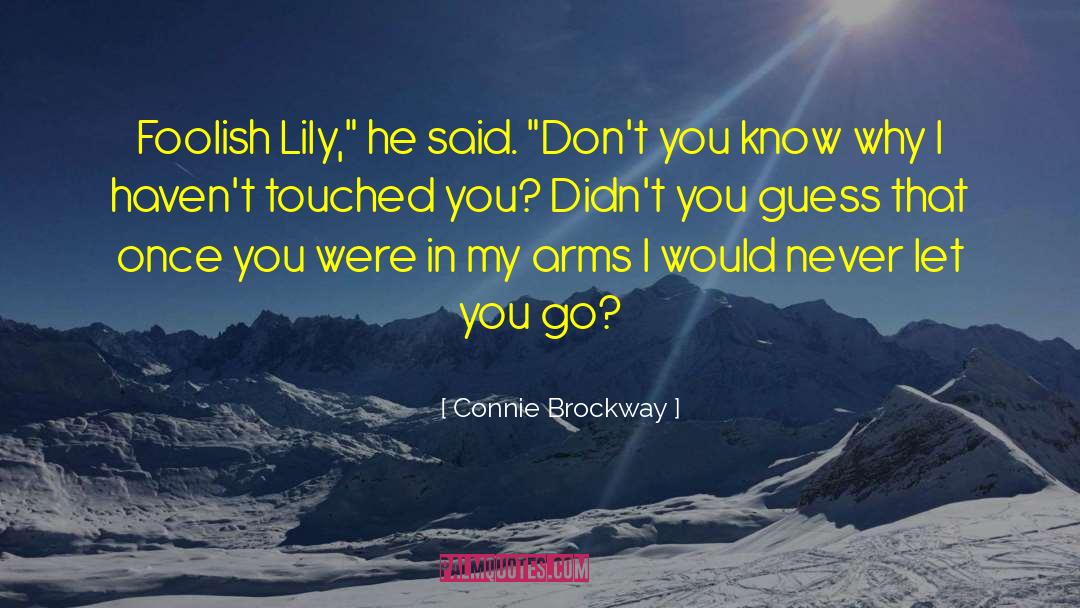 Connie Brockway Quotes: Foolish Lily,