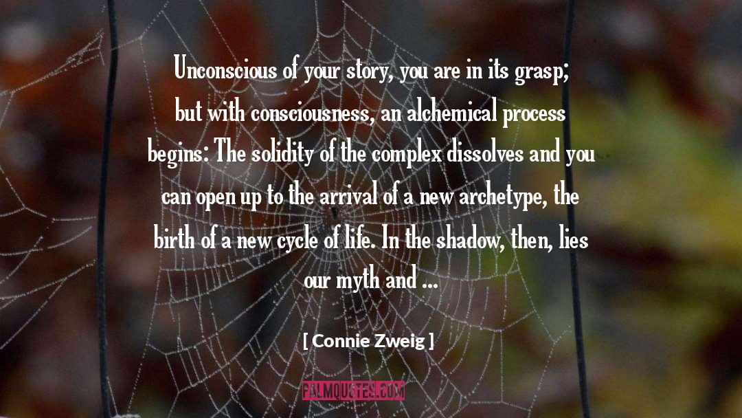 Connie Zweig Quotes: Unconscious of your story, you