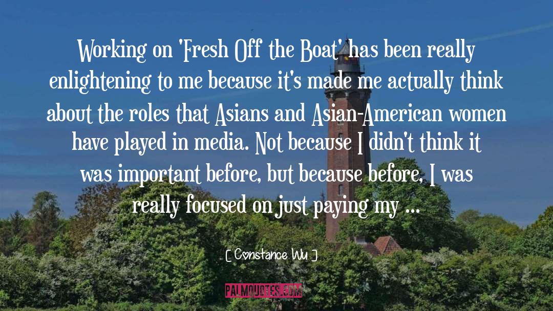 Constance Wu Quotes: Working on 'Fresh Off the