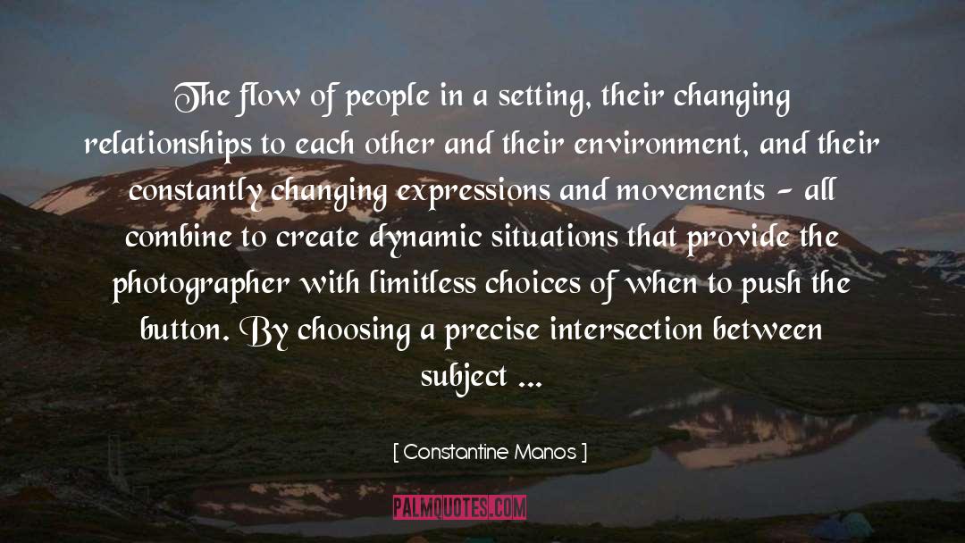 Constantine Manos Quotes: The flow of people in