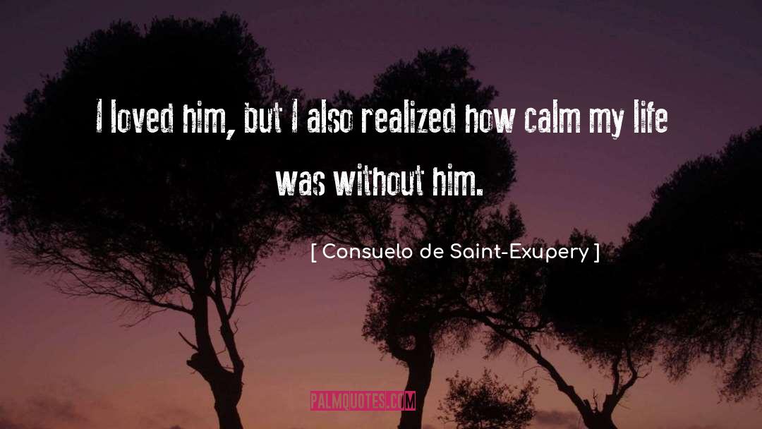 Consuelo De Saint-Exupery Quotes: I loved him, but I