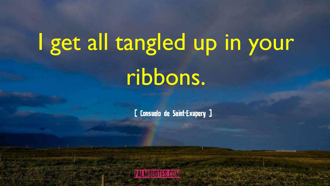Consuelo De Saint-Exupery Quotes: I get all tangled up