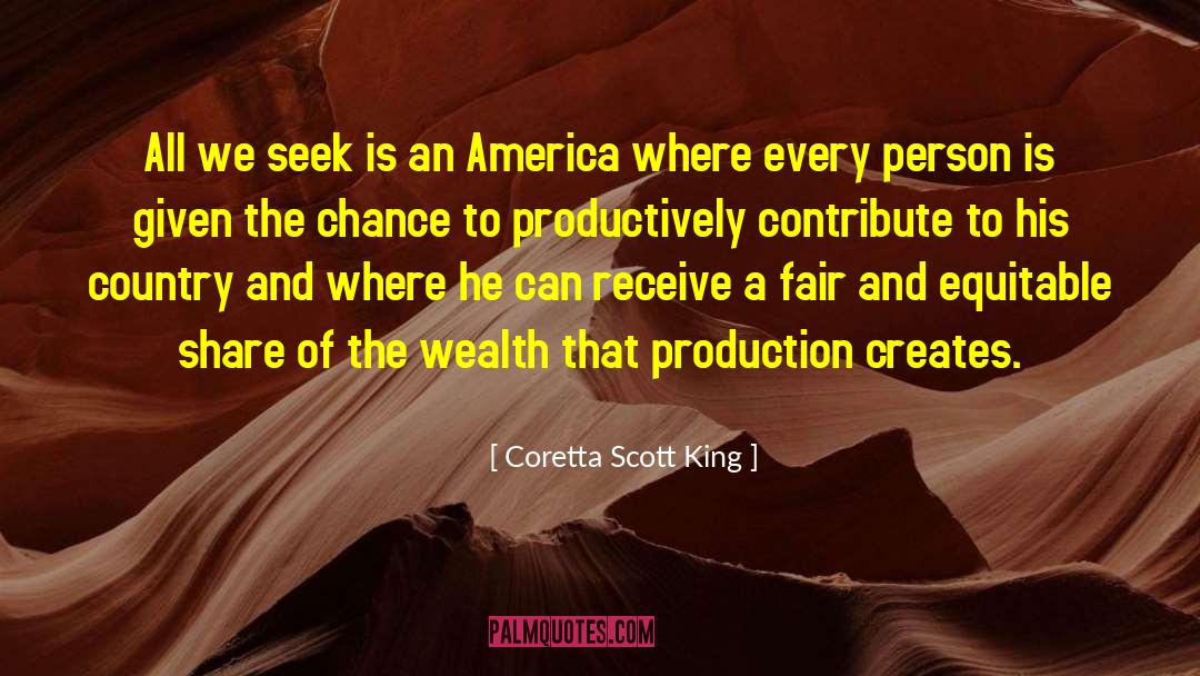 Coretta Scott King Quotes: All we seek is an