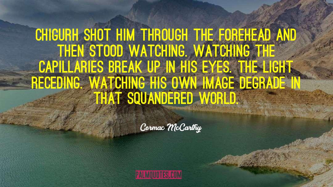 Cormac McCarthy Quotes: Chigurh shot him through the