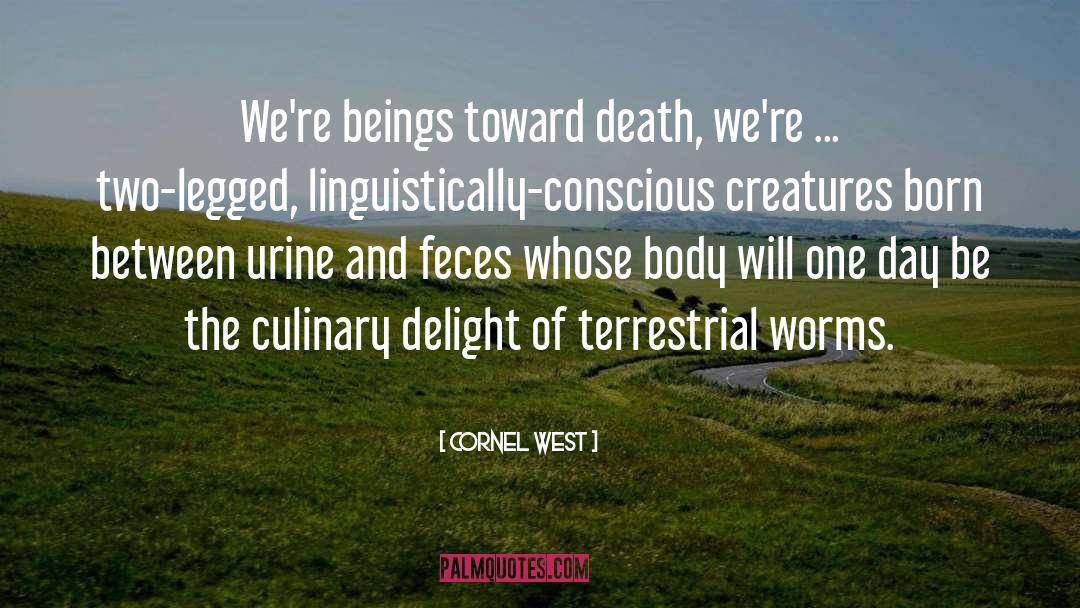 Cornel West Quotes: We're beings toward death, we're