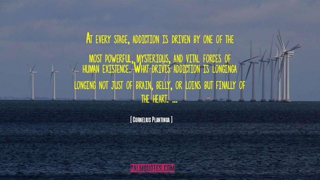 Cornelius Plantinga Quotes: At every stage, addiction is