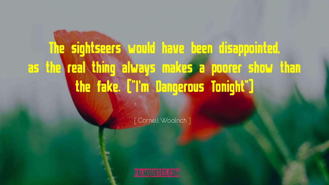 Cornell Woolrich Quotes: The sightseers would have been