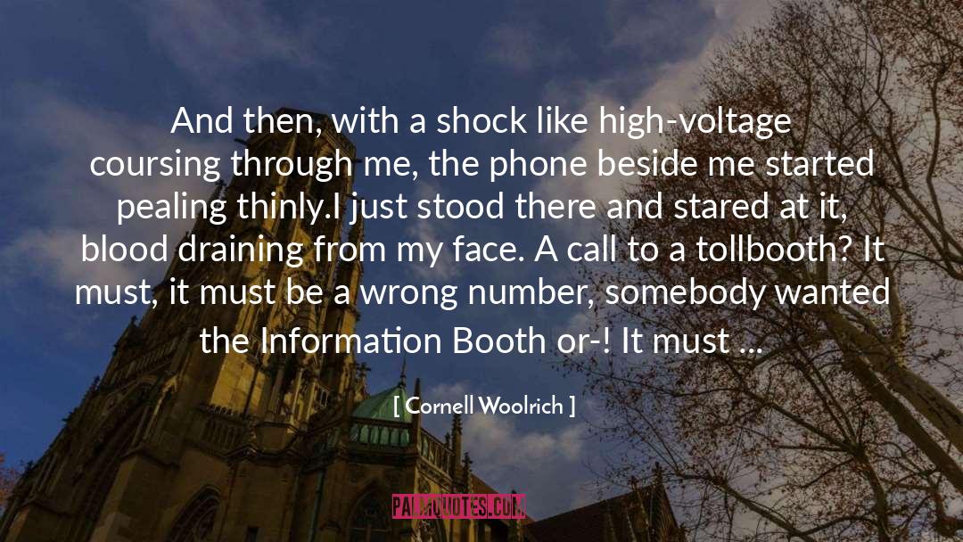 Cornell Woolrich Quotes: And then, with a shock