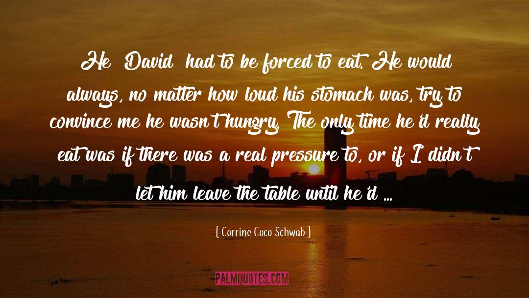 Corrine Coco Schwab Quotes: He [David] had to be