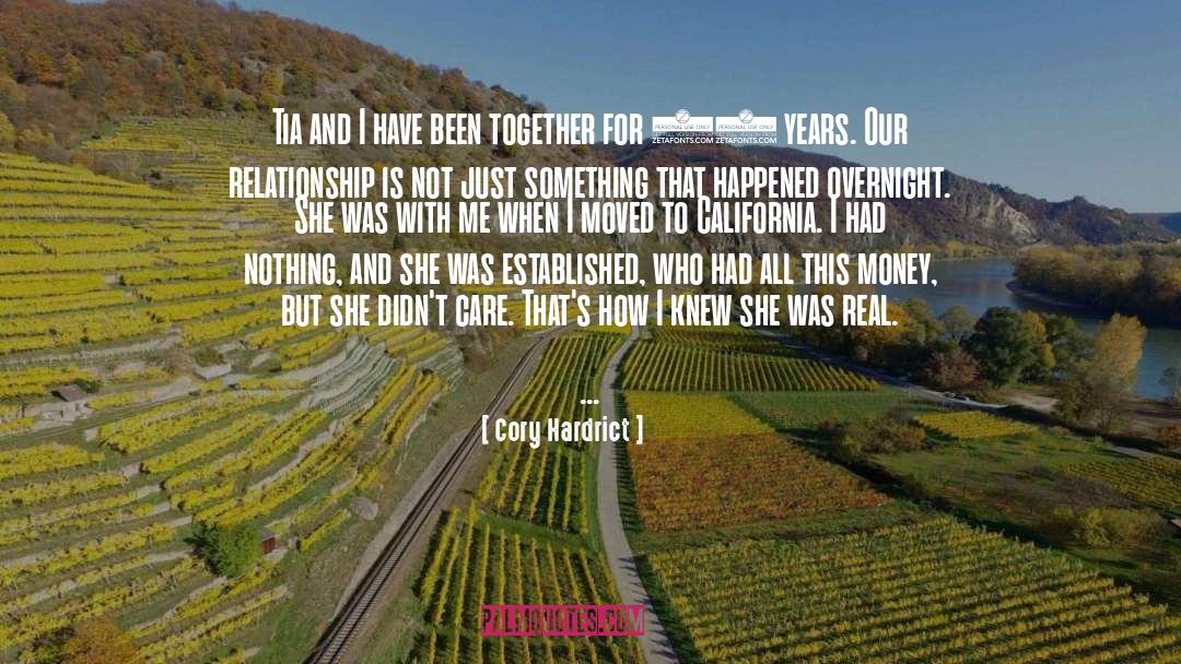 Cory Hardrict Quotes: Tia and I have been