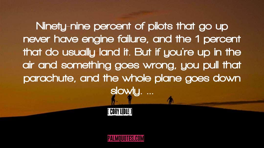 Cory Lidle Quotes: Ninety-nine percent of pilots that