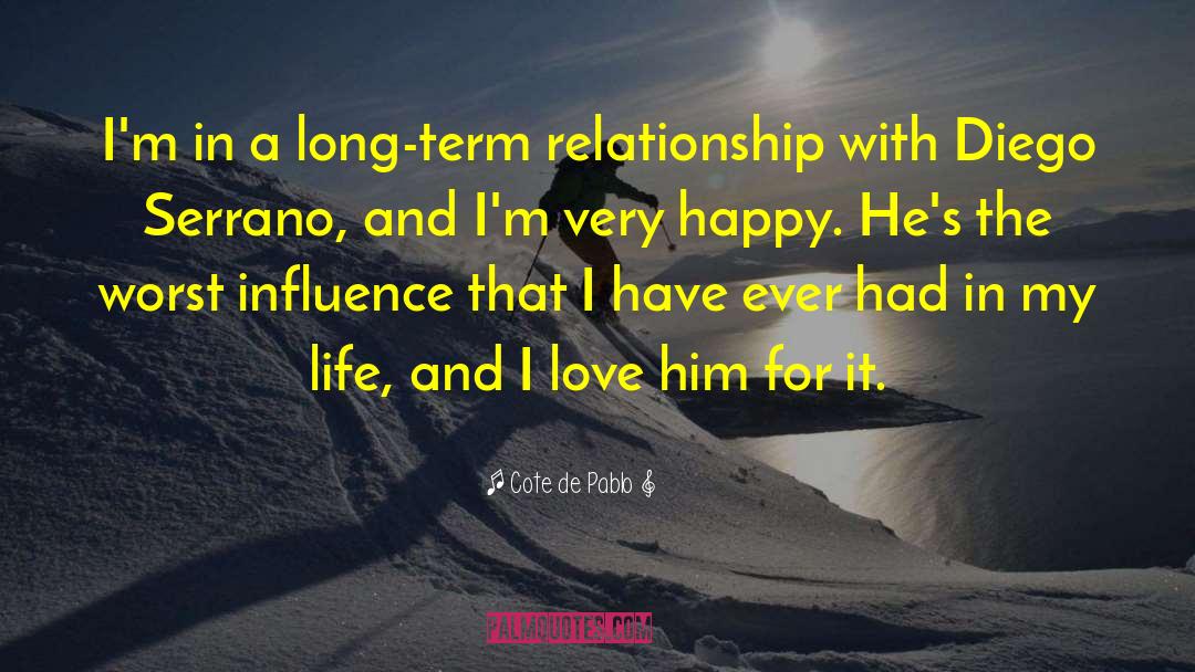 Cote De Pablo Quotes: I'm in a long-term relationship