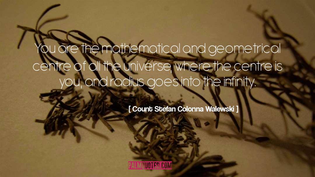 Count Stefan Colonna Walewski Quotes: You are the mathematical and