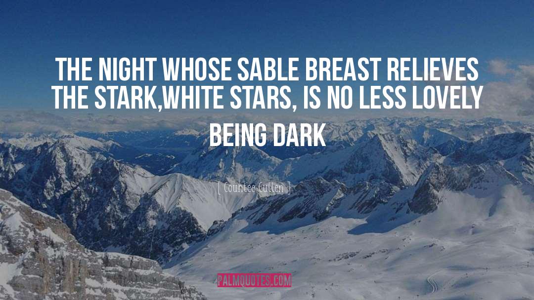 Countee Cullen Quotes: The night whose sable breast