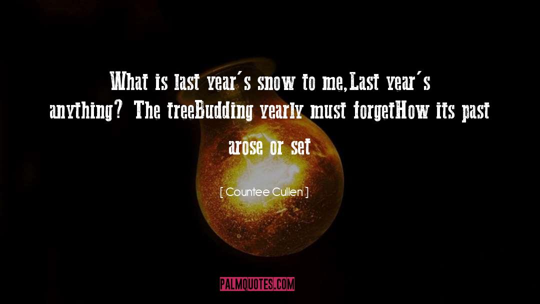 Countee Cullen Quotes: What is last year's snow