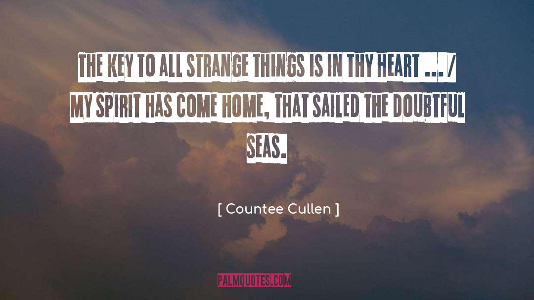 Countee Cullen Quotes: The key to all strange