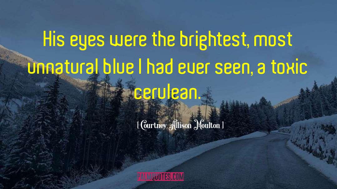 Courtney Allison Moulton Quotes: His eyes were the brightest,