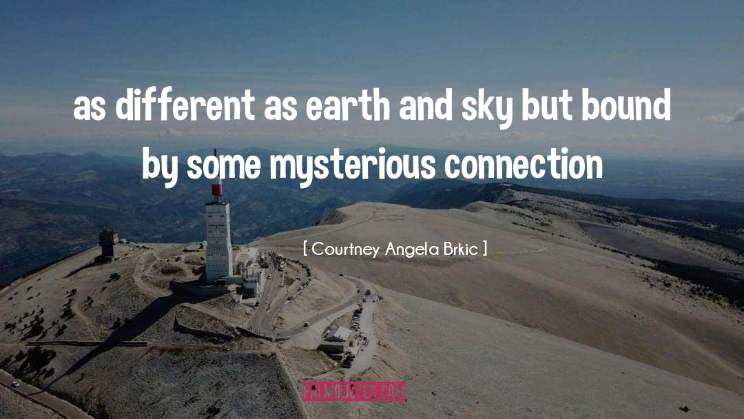 Courtney Angela Brkic Quotes: as different as earth and
