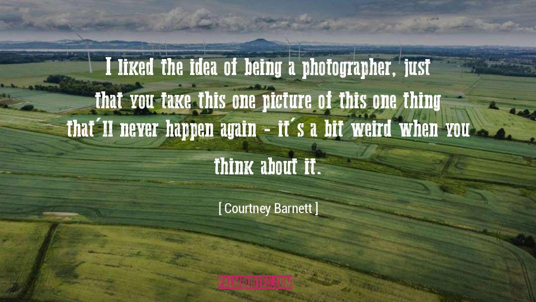 Courtney Barnett Quotes: I liked the idea of