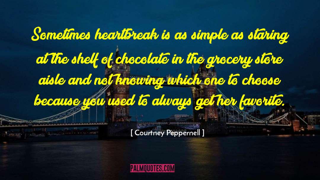 Courtney Peppernell Quotes: Sometimes heartbreak is as simple