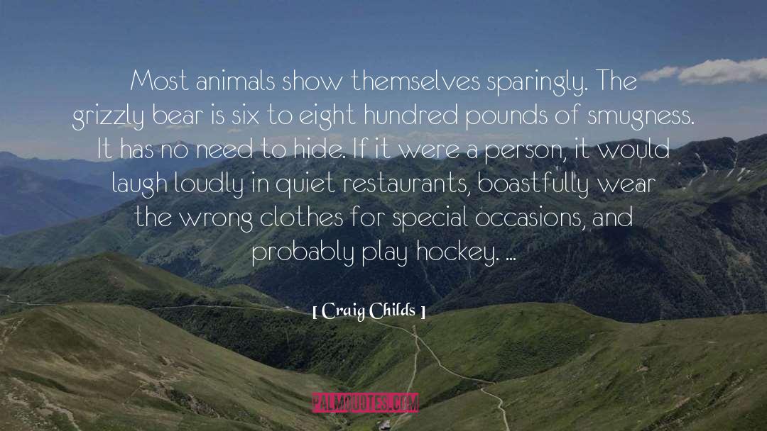 Craig Childs Quotes: Most animals show themselves sparingly.