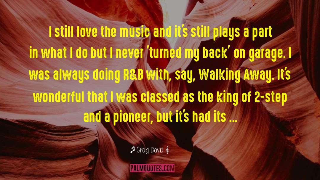 Craig David Quotes: I still love the music