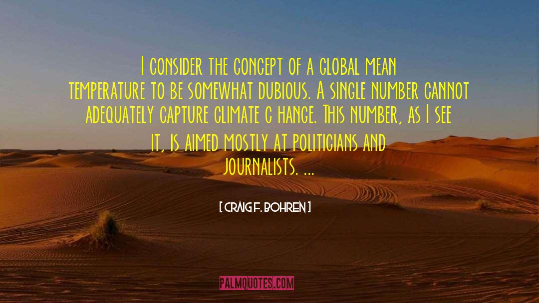 Craig F. Bohren Quotes: I consider the concept of