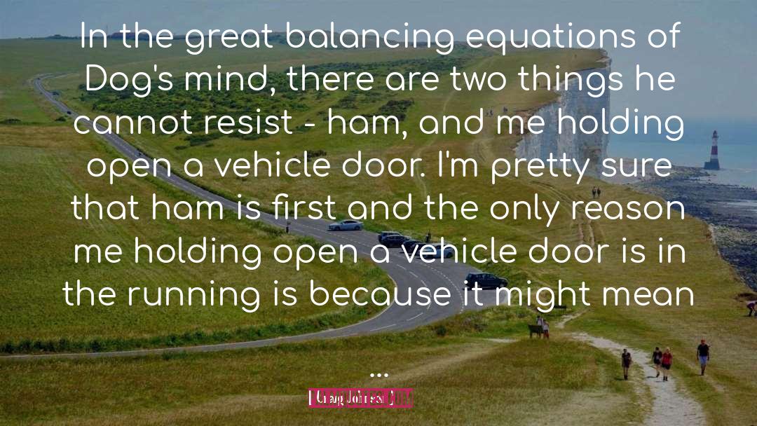 Craig Johnson Quotes: In the great balancing equations