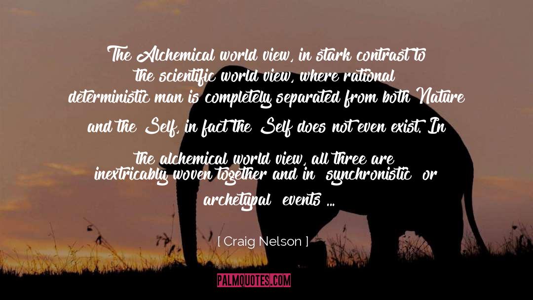 Craig Nelson Quotes: The Alchemical world view, in