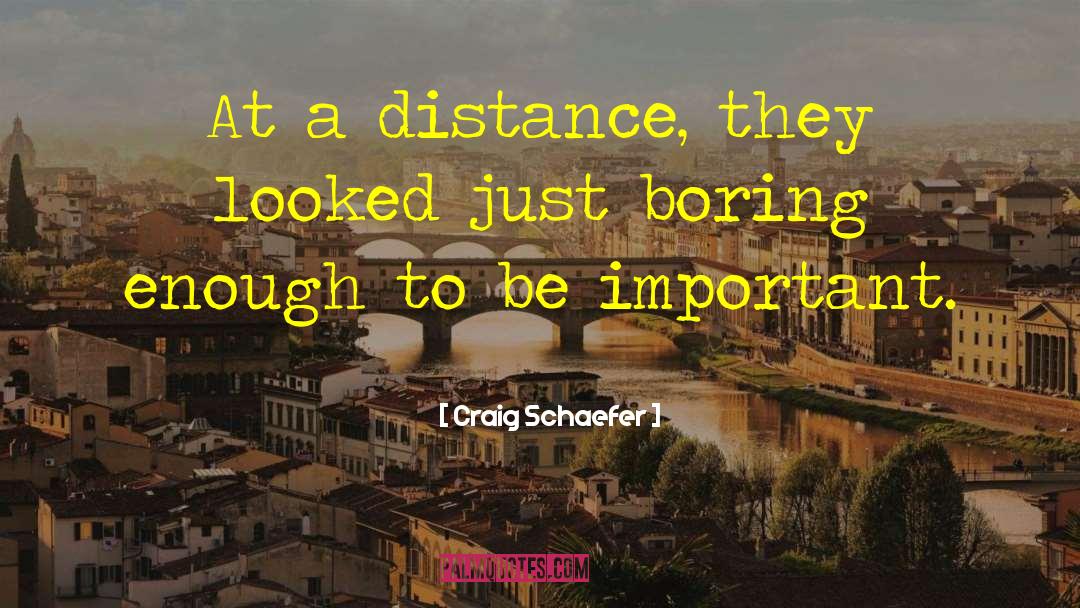 Craig Schaefer Quotes: At a distance, they looked