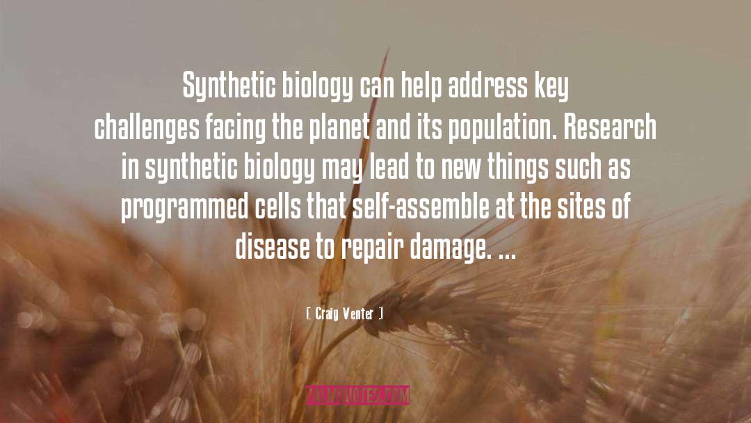 Craig Venter Quotes: Synthetic biology can help address
