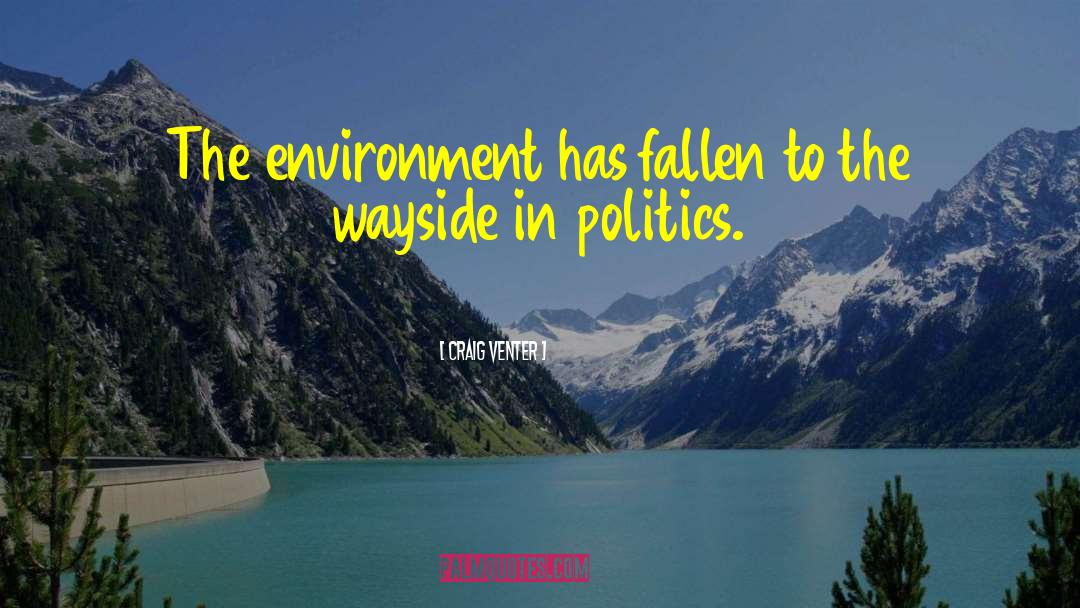 Craig Venter Quotes: The environment has fallen to