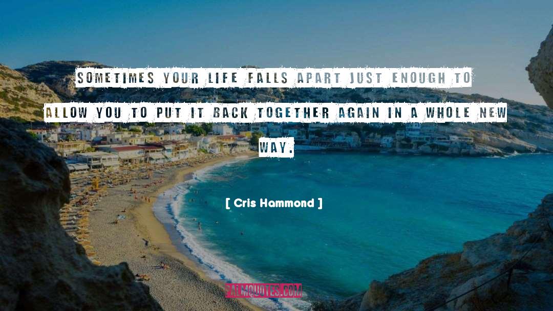 Cris Hammond Quotes: Sometimes your life falls apart