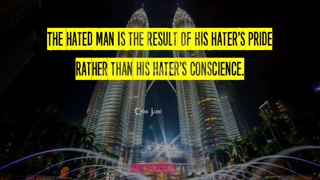 Criss Jami Quotes: The hated man is the