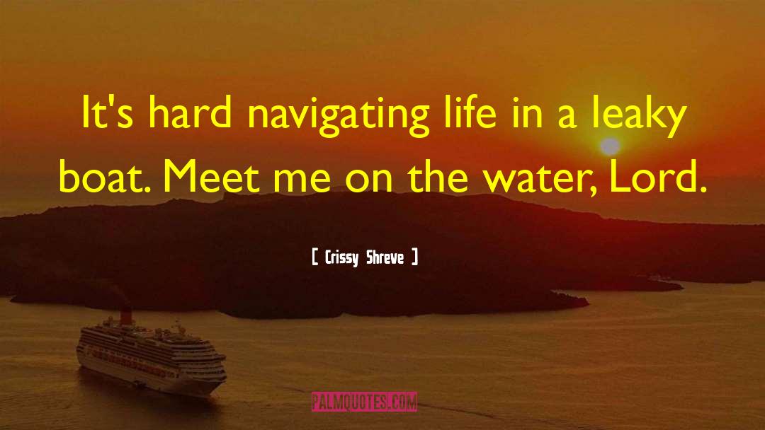 Crissy Shreve Quotes: It's hard navigating life in