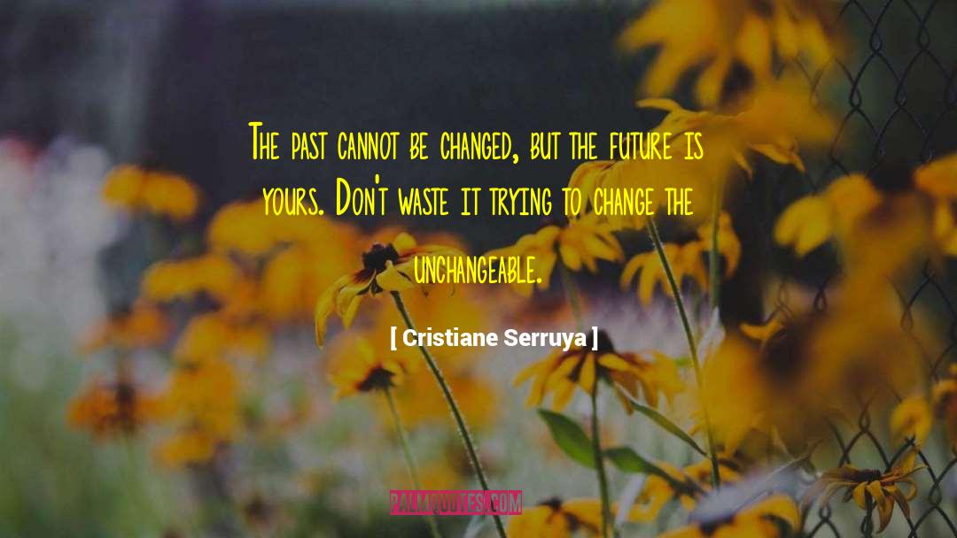 Cristiane Serruya Quotes: The past cannot be changed,