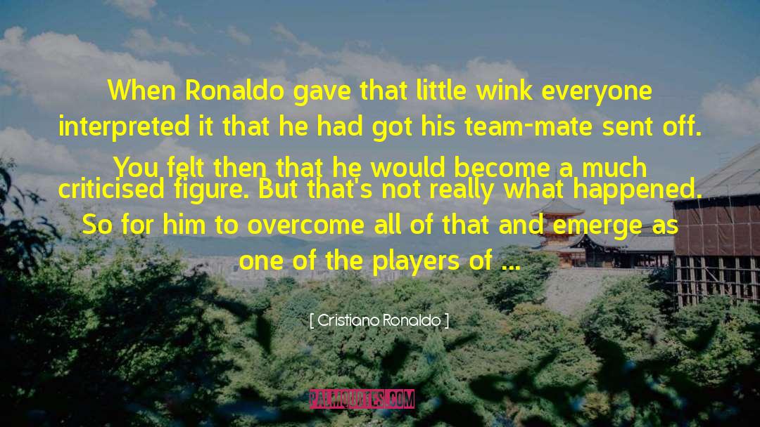 Cristiano Ronaldo Quotes: When Ronaldo gave that little