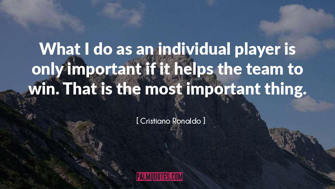 Cristiano Ronaldo Quotes: What I do as an