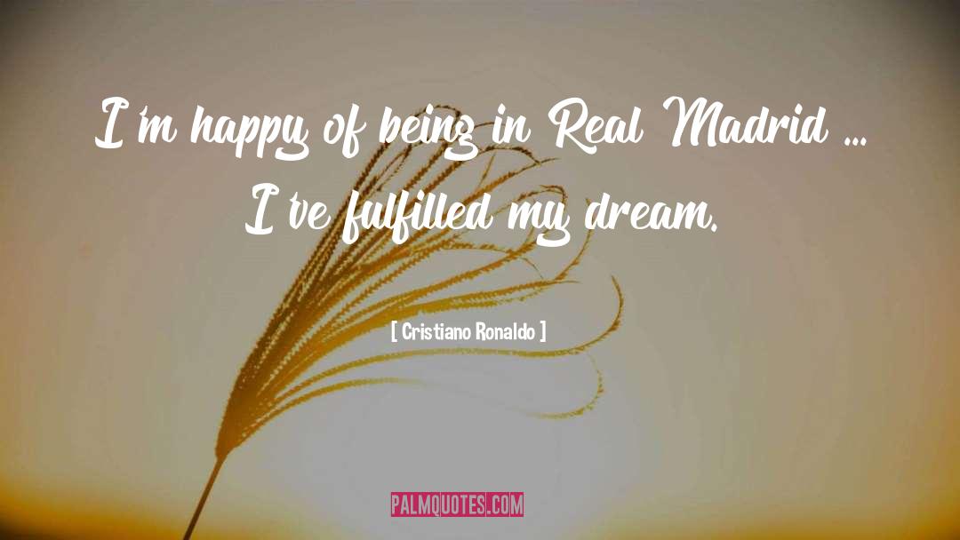 Cristiano Ronaldo Quotes: I'm happy of being in