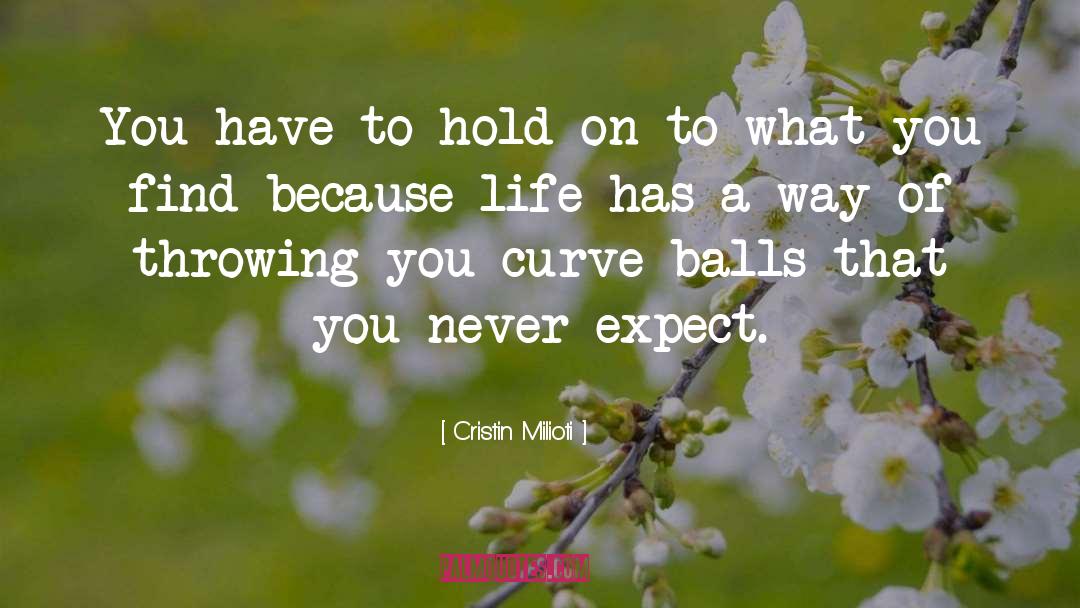 Cristin Milioti Quotes: You have to hold on